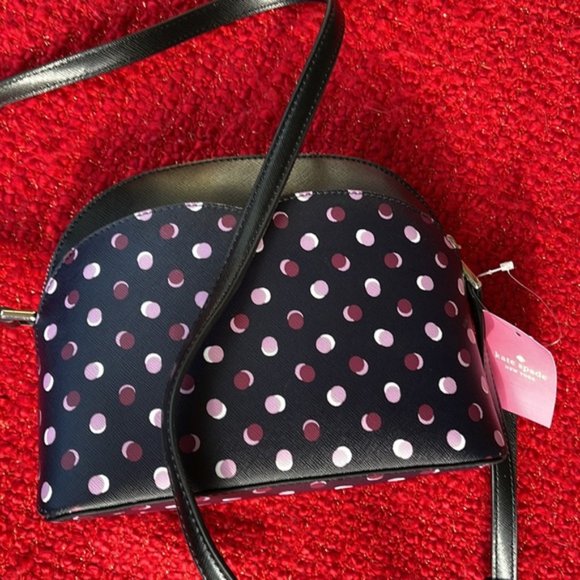 Kate Spade Payton Dome Crossbody with Fiesta Dot Black Multi - Picture 5 of 16